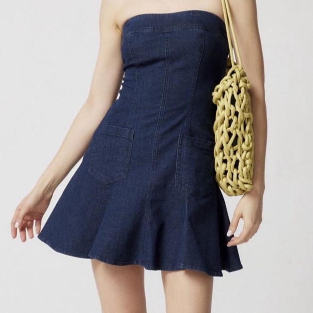 BDG Urban Outfitters Strapless Denim Dress